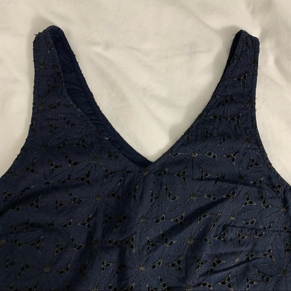 A New Day—Navy and Black Eyelet Tank Top—Size XS - Picture 6 of 10